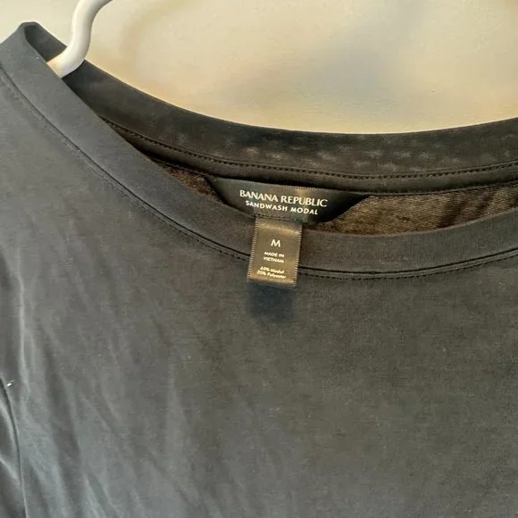 BANANA REPUBLIC Sandwash Modal Ruched Shirt Medium - Picture 4 of 6